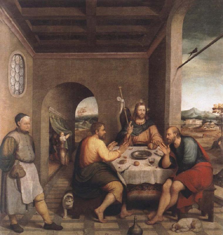 Jacopo Bassano The meal in Emmaus Sweden oil painting art